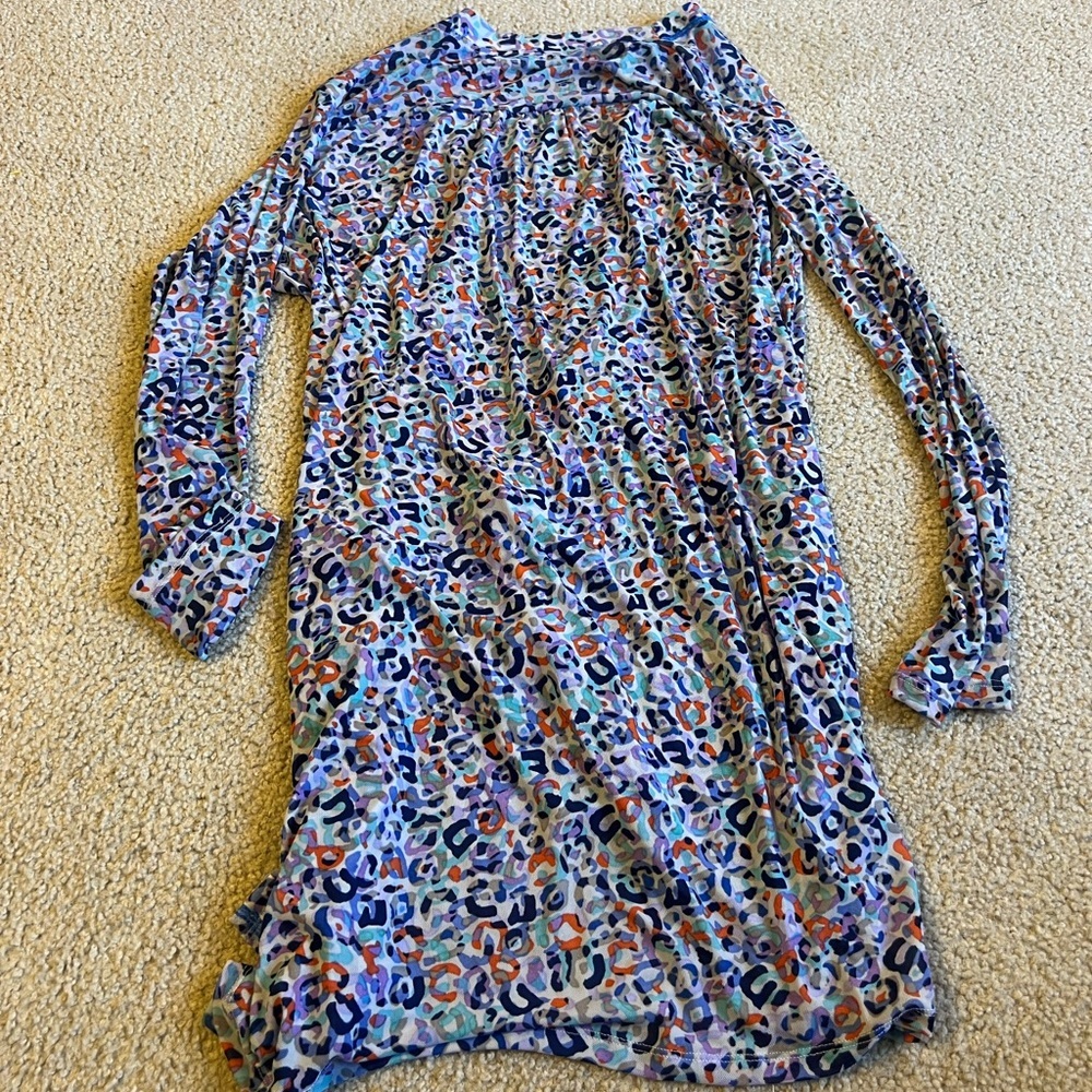 LOGO by Lori Goldstein Multicolor Patterned Robe - Picture 6 of 6